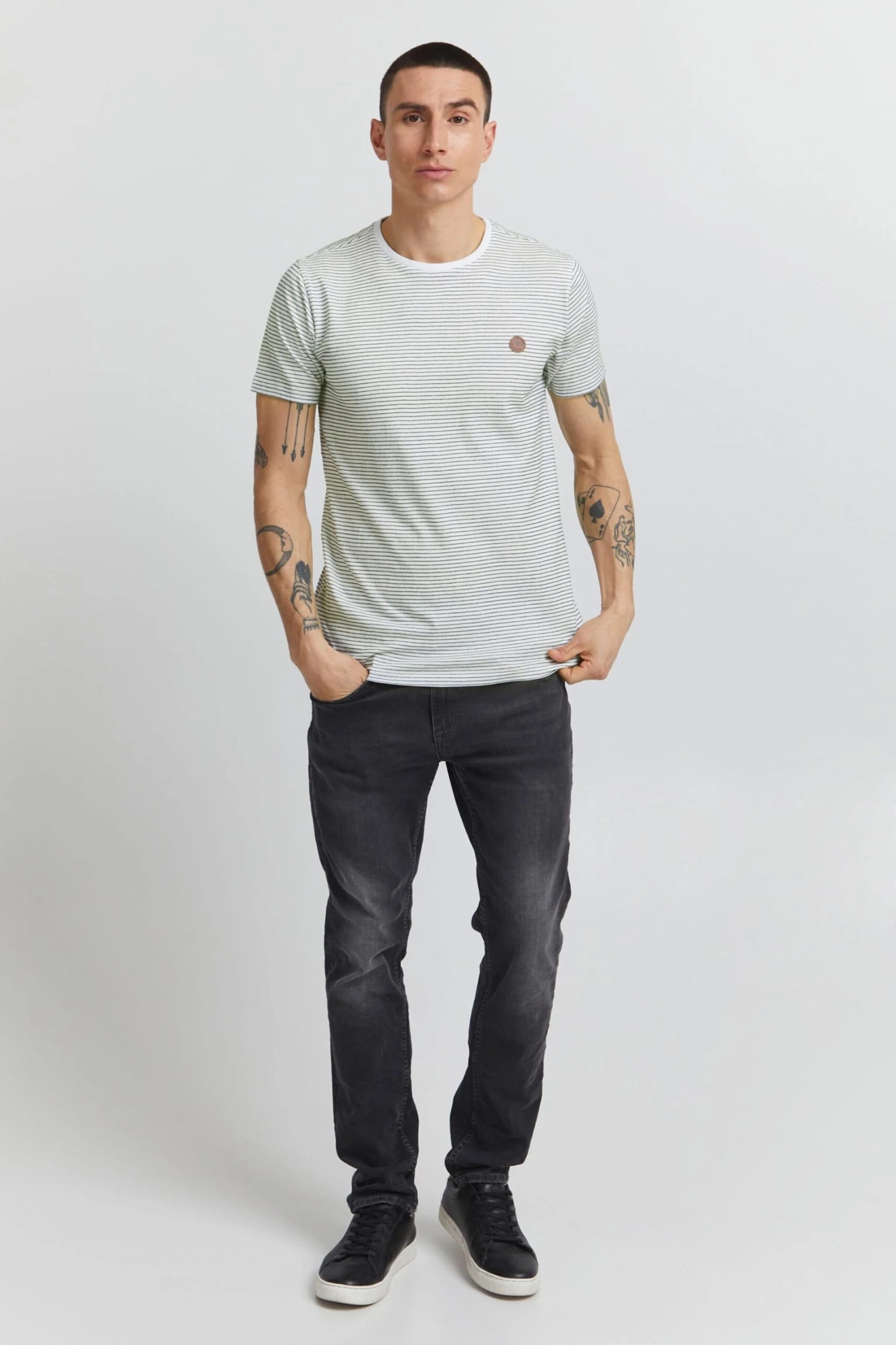 Indicode Jeans T-shirts Shirt Lupko Heren Offwhite 3 Indicode Jeans T-shirts Shirt Lupko Heren Offwhite - Image 3