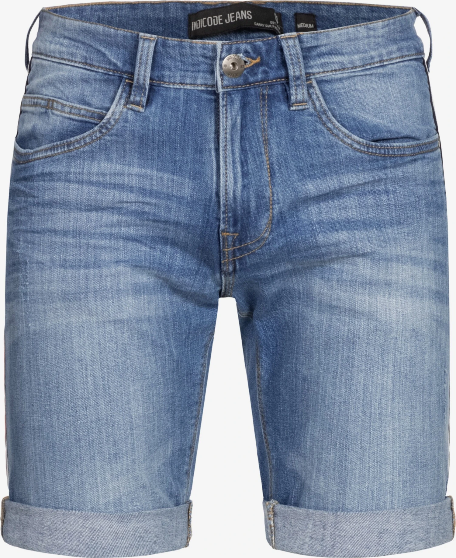 Indicode Jeans Denim Shorts Slimfit Jeans Fife Heren Blauw 1 Indicode Jeans Denim Shorts Slimfit Jeans Fife Heren Blauw