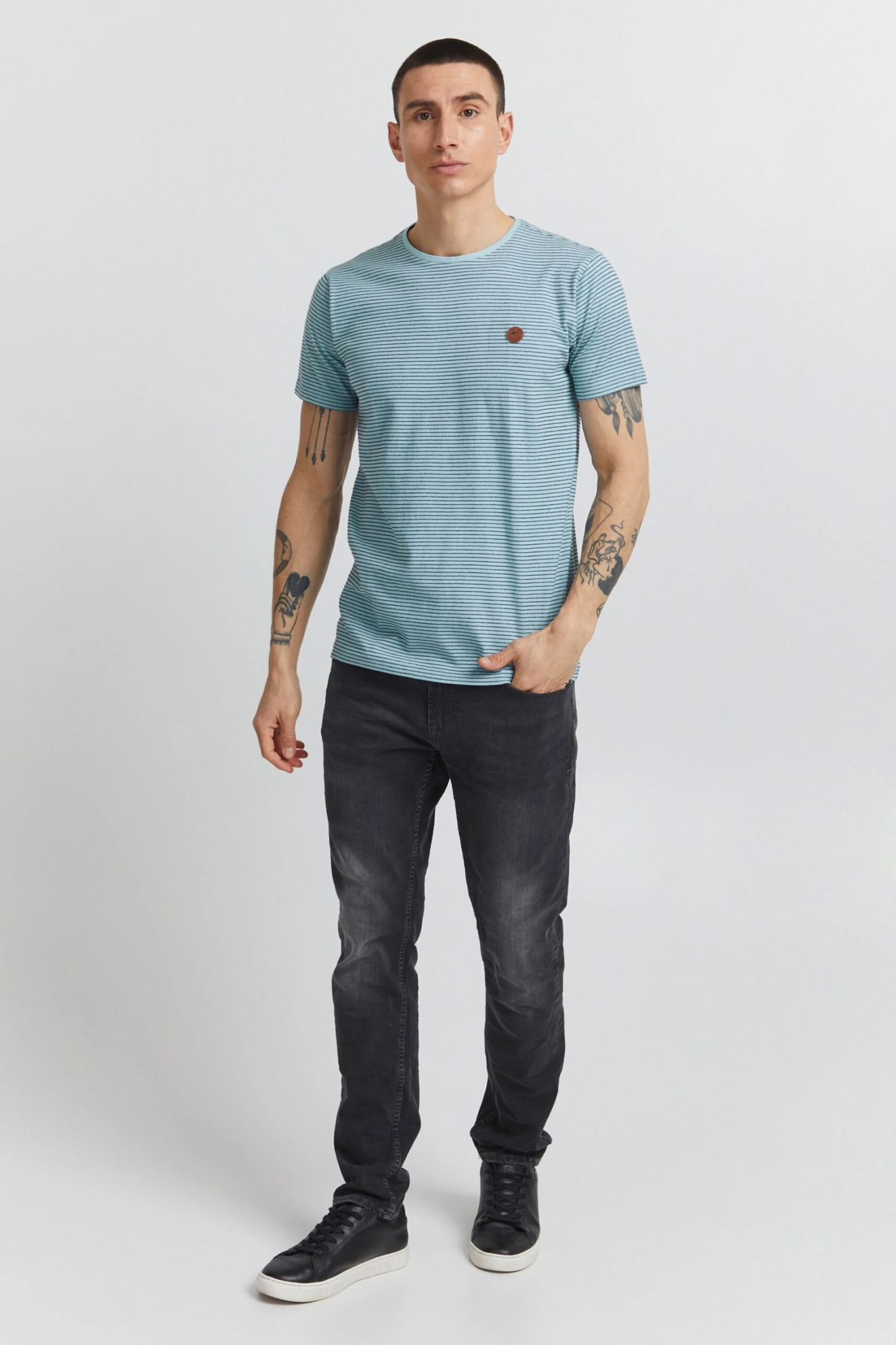 Indicode Jeans T-shirts Shirt Lupko Heren Blauw 3 Indicode Jeans T-shirts Shirt Lupko Heren Blauw - Image 3