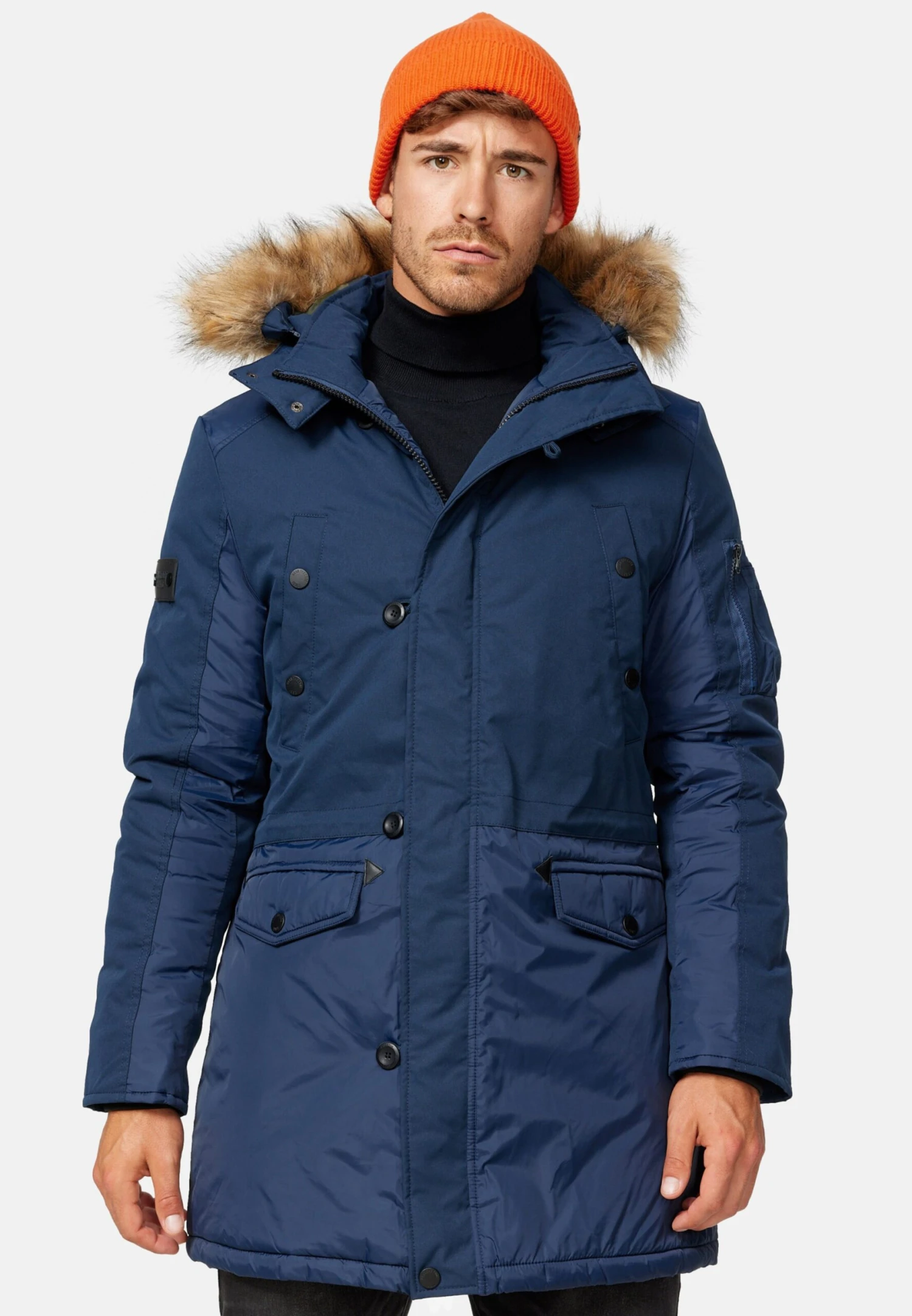 Indicode Jeans Parkas Winterparka Jarl Heren Blauw 2 Indicode Jeans Parkas Winterparka Jarl Heren Blauw - Image 2