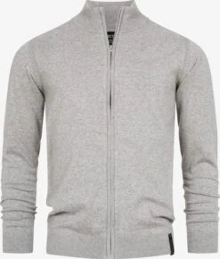 Indicode Jeans Vesten Gebreid Vest Lau Heren Lichtgrijs