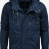 Indicode Jeans Winterjassen Winterjas Elmhurts Heren Navy