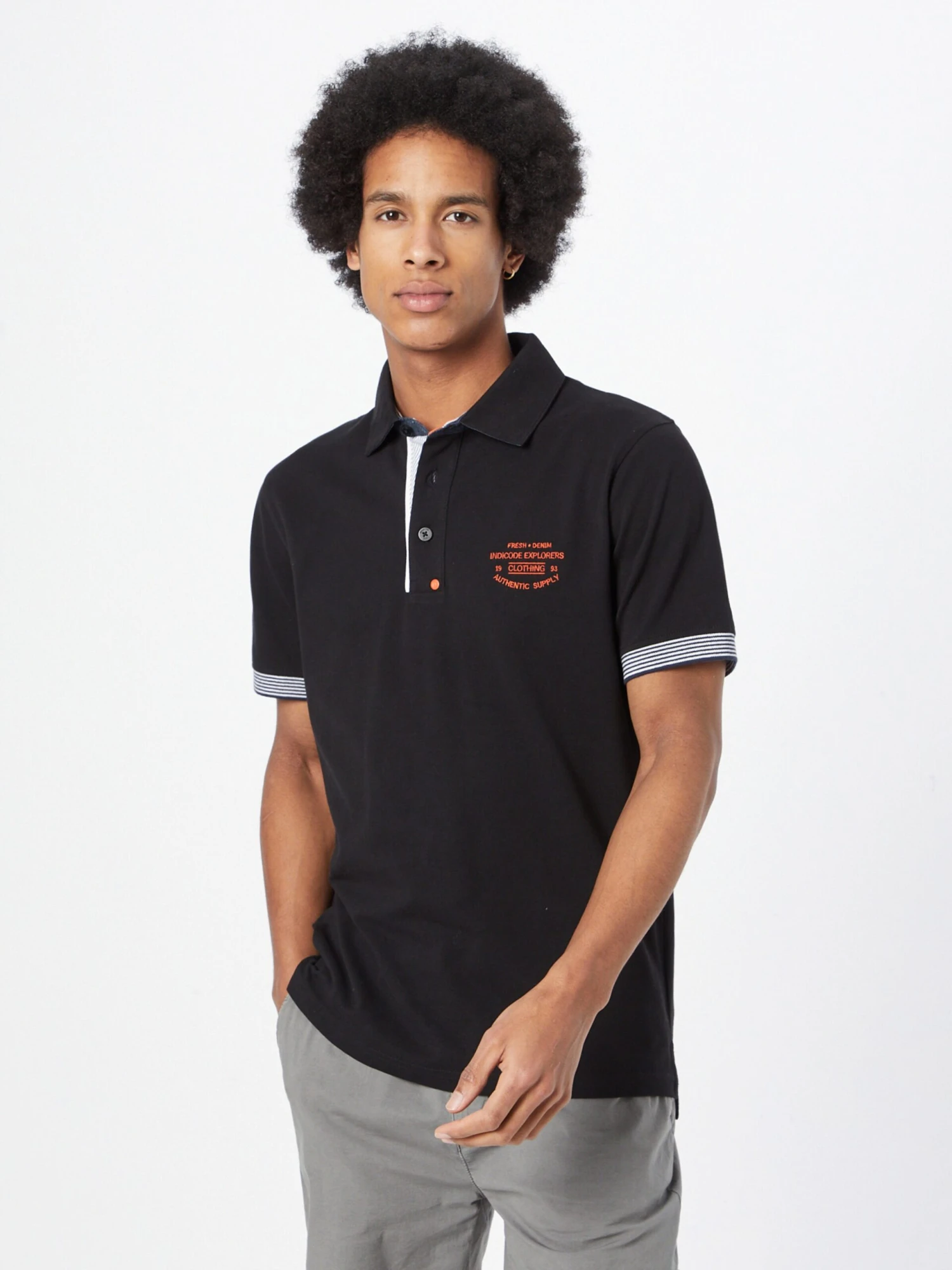 Indicode Jeans Polos Shirt Chandler Heren Zwart 3 Indicode Jeans Polos Shirt Chandler Heren Zwart - Image 3