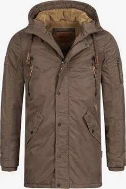 Indicode Jeans Parkas Winterparka Bardsley Heren Bruin