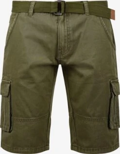 Indicode Jeans Cargo Shorts Regular Cargobroek Costa Heren Groen