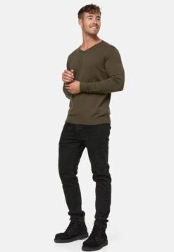 Indicode Jeans V-hals Truien Trui Beam Heren Groen -Indicode Jeans Verkoop aefe869eab8ce6821545b4f01edfabd0