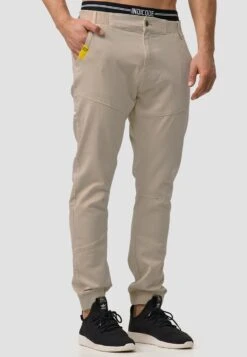Indicode Jeans Pantalons Tapered Broek Zannes Heren Beige -Indicode Jeans Verkoop af96733eb9ed200c72d9965dc469ff9c