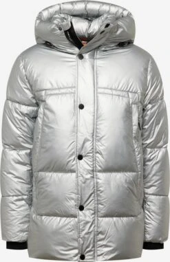 Indicode Jeans Winterjassen Winterjas Perstin Heren Zilvergrijs