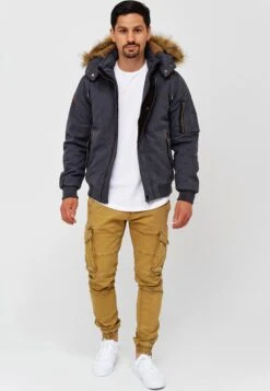 Indicode Jeans Winterjassen Winterjas Pennington Heren Donkergrijs -Indicode Jeans Verkoop b2d7a17f41c00a24a0e311703150ae75