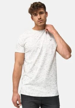 Indicode Jeans Kloge - T-Shirt Basic - Ecru Mix -Indicode Jeans Verkoop b32a27c343fe431daee1216fd9915219