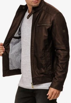 Indicode Jeans Leren Jassen Tussenjas Germo Heren Bruin -Indicode Jeans Verkoop b37e162fccce3f3670d3f0142c216a16