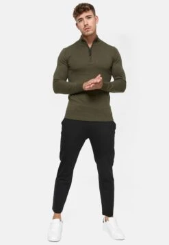 Indicode Jeans Coltruien Trui Gore Heren Donkergroen -Indicode Jeans Verkoop b3f345fddfc3310baadeb46d0baea5ed