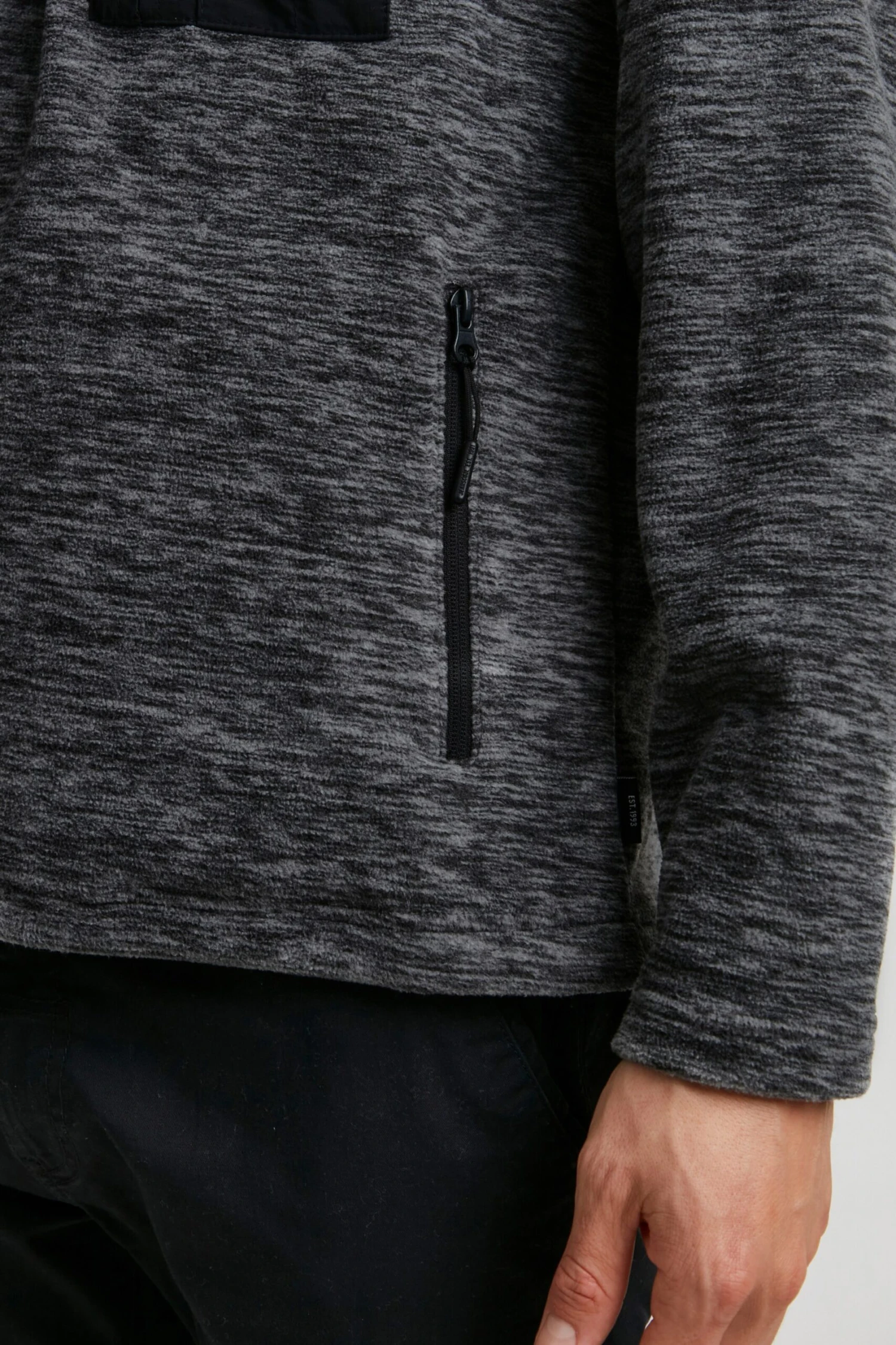 Indicode Jeans Coltruien Trui Heren Grijs Gemêleerd 6 Indicode Jeans Coltruien Trui Heren Grijs Gemêleerd - Image 6