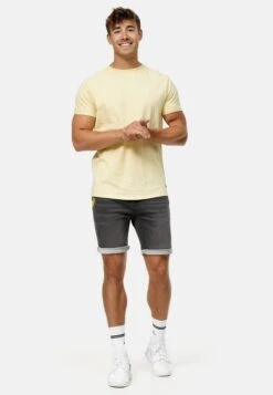 Indicode Jeans Denim Shorts Regular Broek Azibo Heren Grijs -Indicode Jeans Verkoop b5dda197d07ffdf5ab351dfdca485840