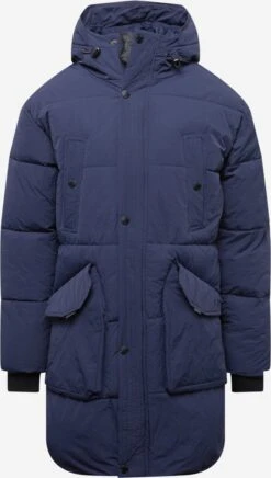 Indicode Jeans Parkas Winterparka Gazelle Heren Navy