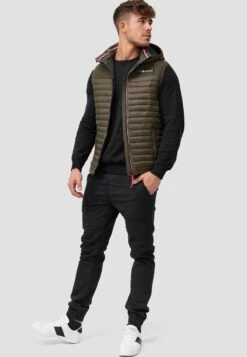 Indicode Jeans Bodywarmers Bodywarmer Leach Heren Groen -Indicode Jeans Verkoop b81c857dbb1a7ae10b3a77a41ff596b6