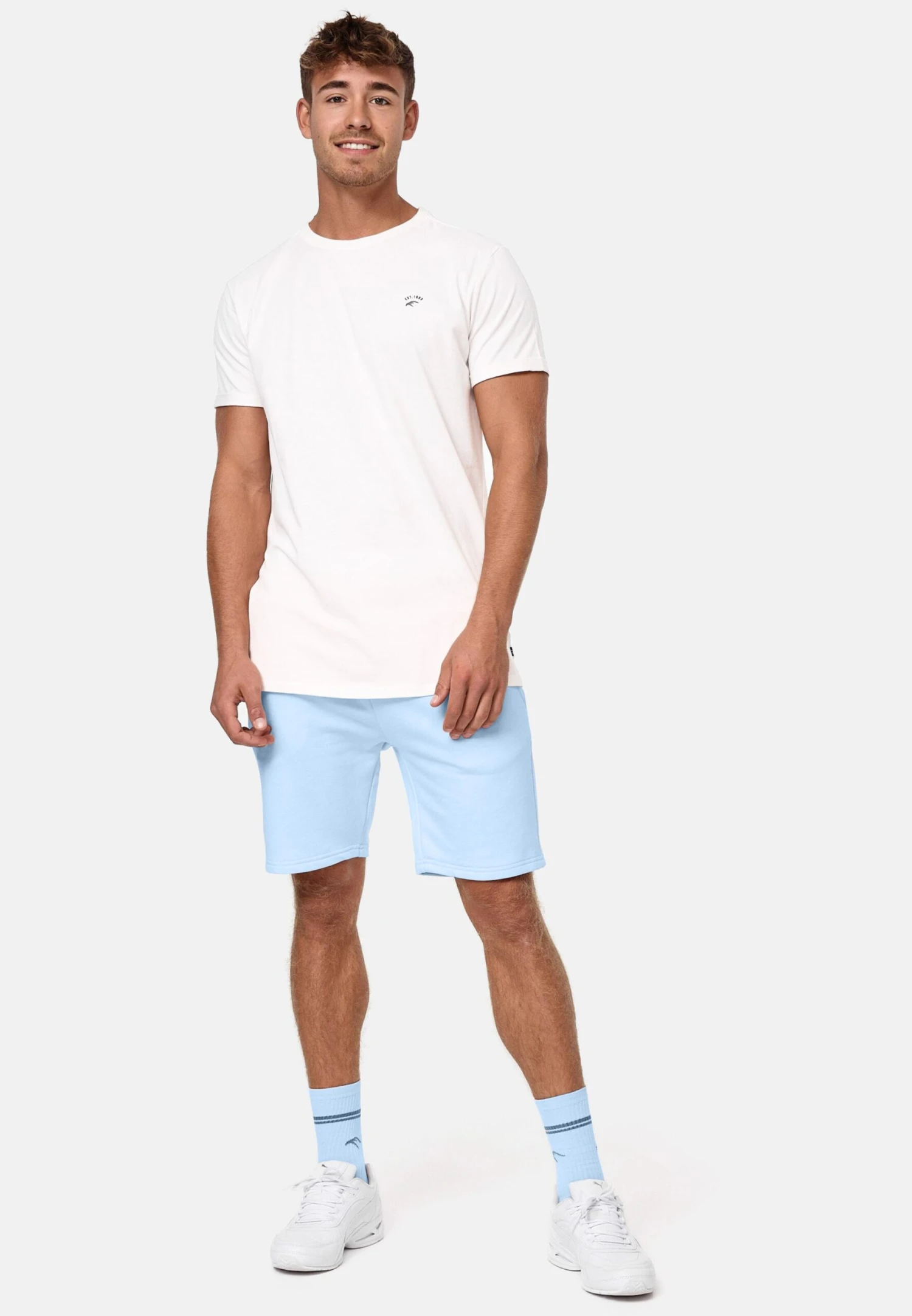 Indicode Jeans Sweat Shorts Regular Broek Yates Heren Lichtblauw 3 Indicode Jeans Sweat Shorts Regular Broek Yates Heren Lichtblauw - Image 3