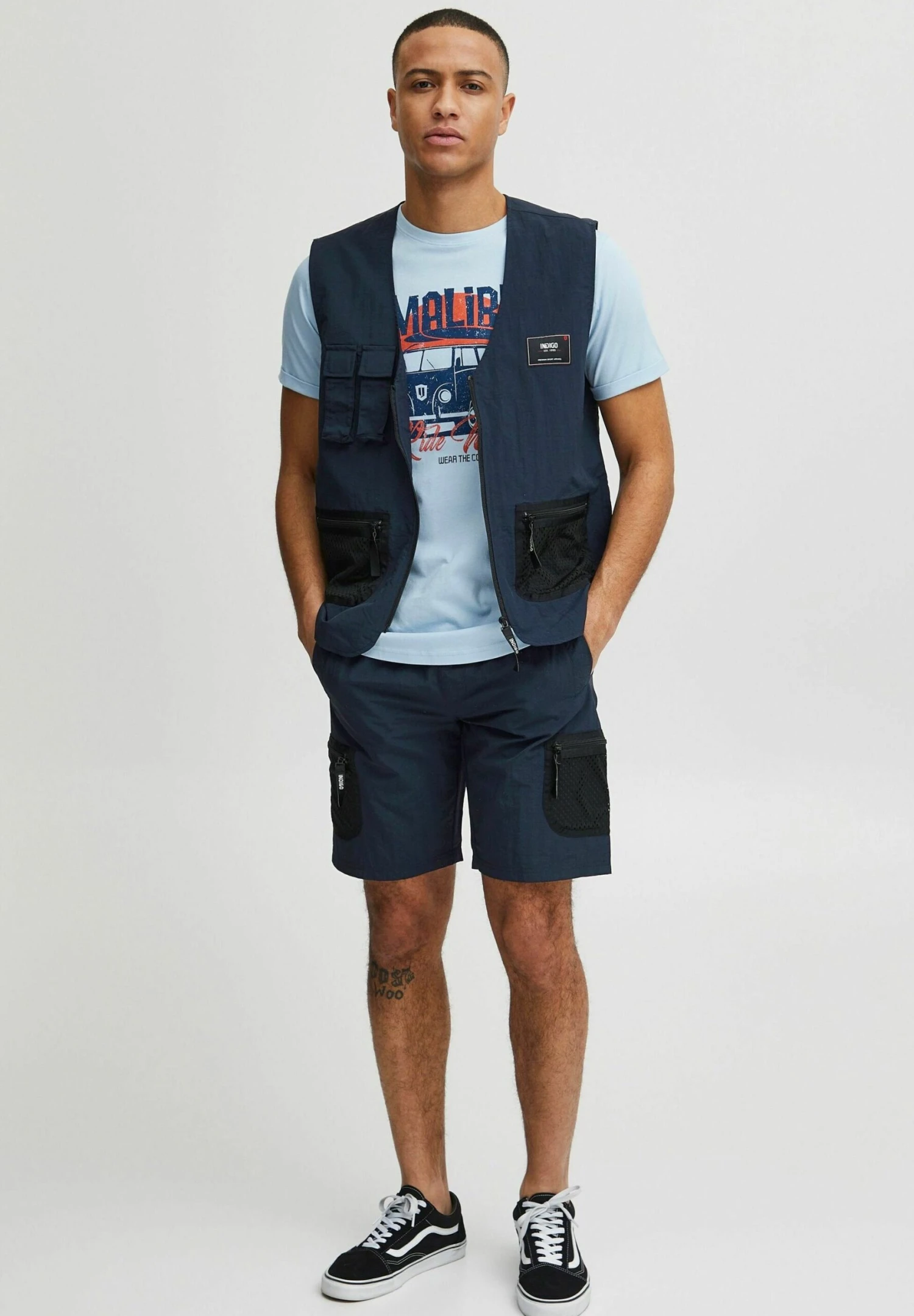 Indicode Jeans Idpiet - Bodywarmer - Navy 2 Indicode Jeans Idpiet - Bodywarmer - Navy - Image 2