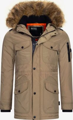 Indicode Jeans Parkas Winterparka Carpelan Heren Bruin