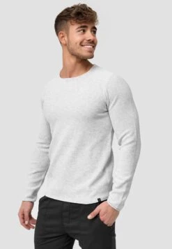 Indicode Jeans Crewneck Truien Trui Loakim Heren Wit Gemêleerd -Indicode Jeans Verkoop b9ca54684e2af9bac275a2718eb2827e