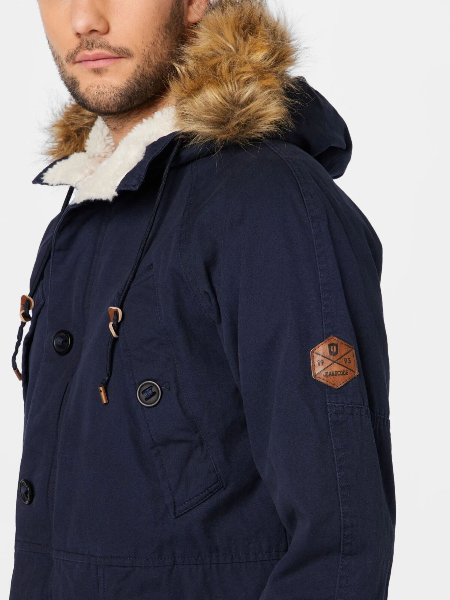 Indicode Jeans Parkas Winterparka Fann Heren Navy 2 Indicode Jeans Parkas Winterparka Fann Heren Navy - Image 2