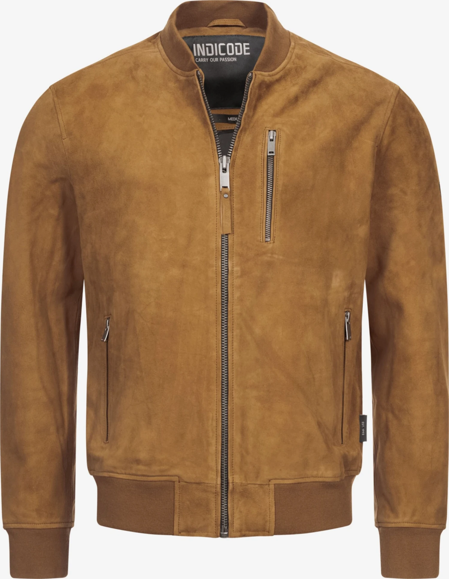 Indicode Jeans Leren Jassen Tussenjas Maddoc Heren Beige 1 Indicode Jeans Leren Jassen Tussenjas Maddoc Heren Beige