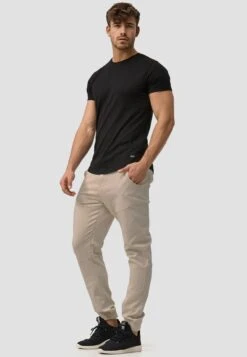 Indicode Jeans Pantalons Tapered Broek Zannes Heren Beige -Indicode Jeans Verkoop bd0fe68a03b1909d1b199bf5bea78ce0