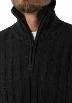 Indicode Jeans Coltruien Trui Heren Zwart -Indicode Jeans Verkoop bdc29200dd8d7a2c205b2534f5494db1