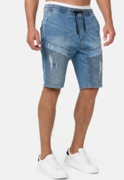 Indicode Jeans Mit Elastisc - Jeansshort - Blue -Indicode Jeans Verkoop bdde657029a74205b98449eaf873cd39