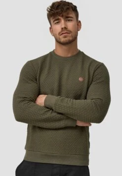 Indicode Jeans Dash - Sweater - Army