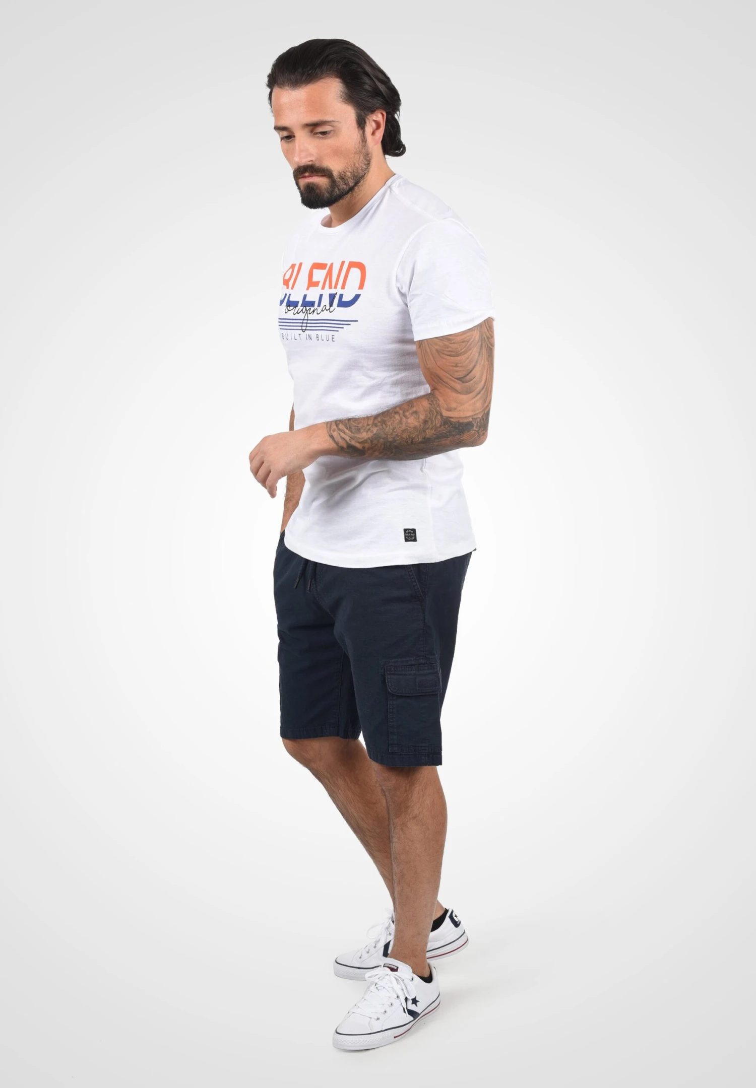 Indicode Jeans Frances - Shorts - Navy 2 Indicode Jeans Frances - Shorts - Navy - Image 2