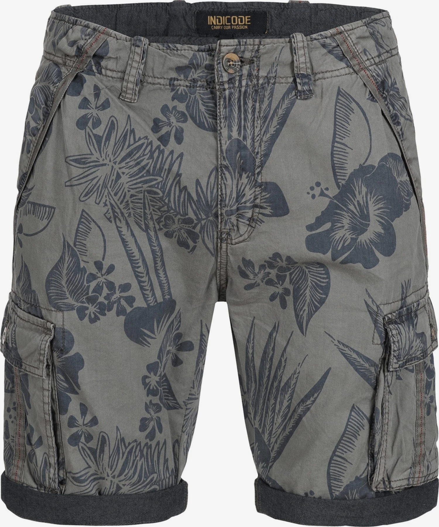 Indicode Jeans Cargo Shorts Regular Cargobroek Albert Heren Rookgrijs 1 Indicode Jeans Cargo Shorts Regular Cargobroek Albert Heren Rookgrijs