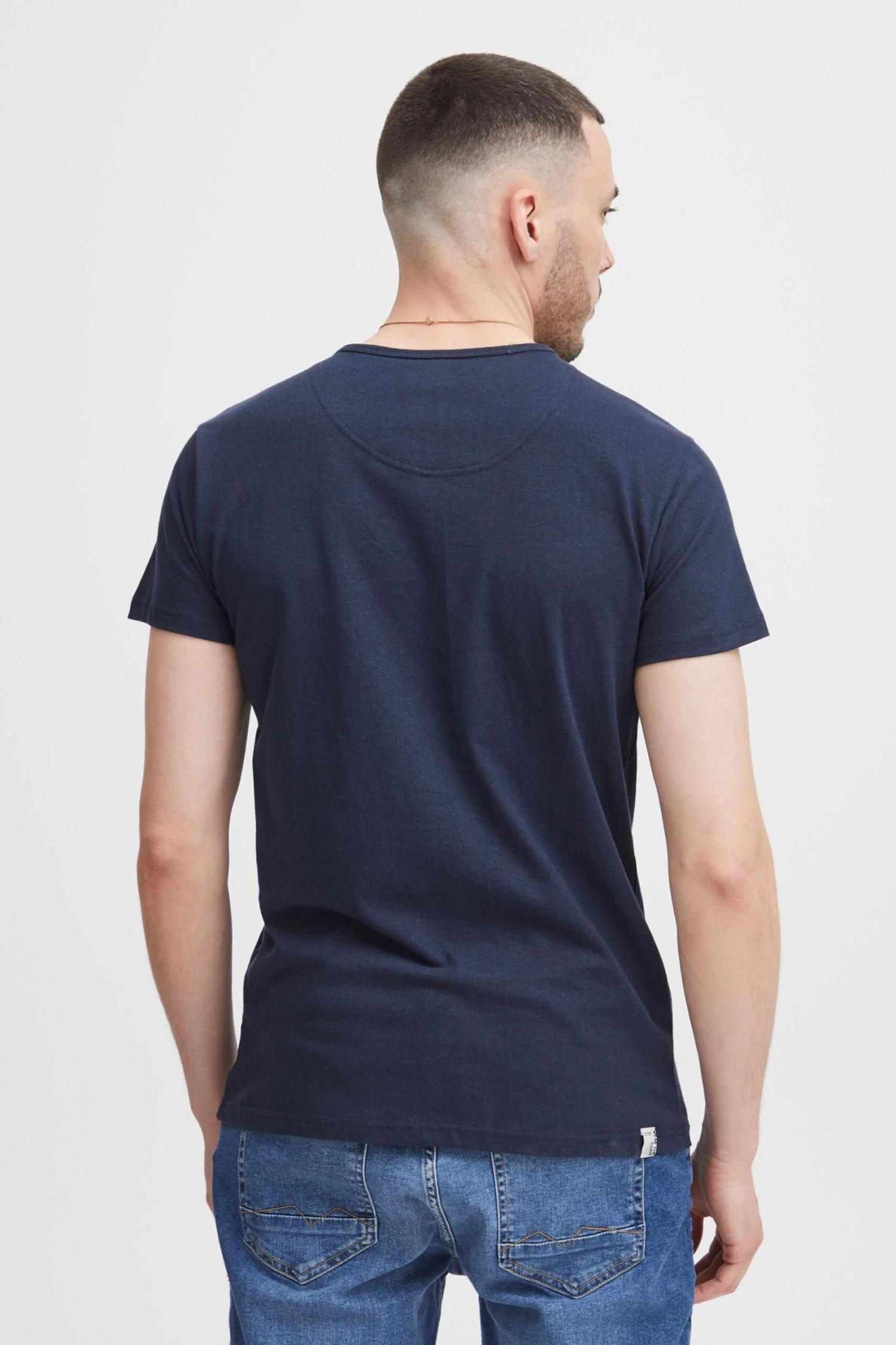 Indicode Jeans T-shirts Shirt Colbing Heren Navy 3 Indicode Jeans T-shirts Shirt Colbing Heren Navy - Image 3