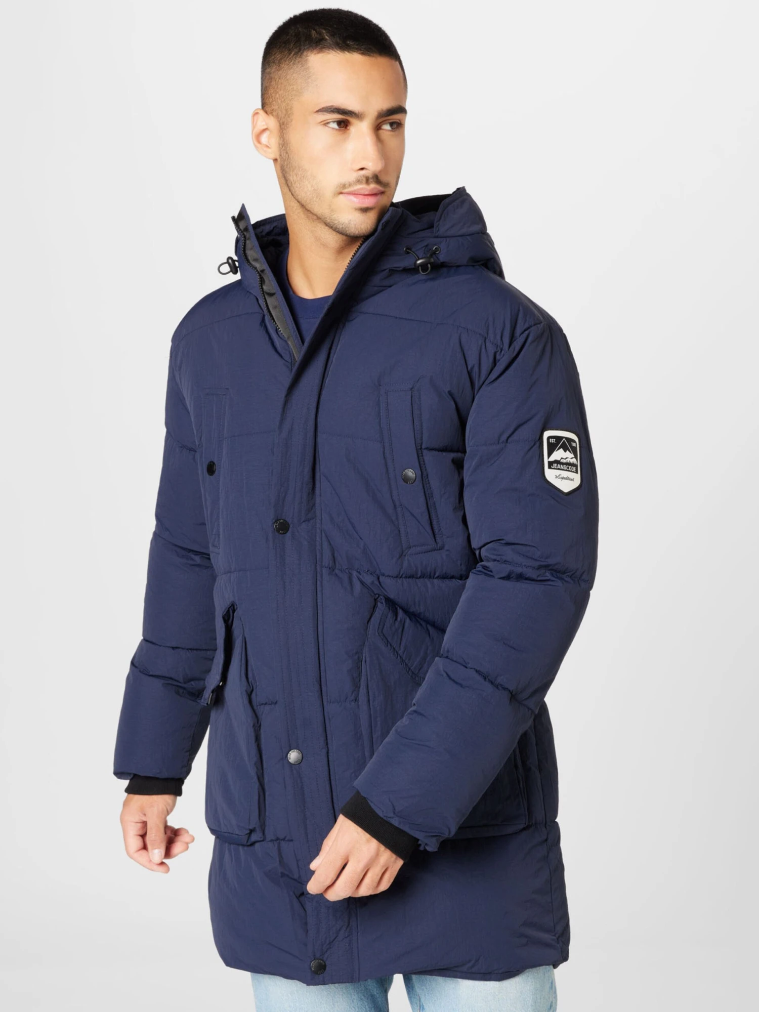 Indicode Jeans Parkas Winterparka Gazelle Heren Navy 3 Indicode Jeans Parkas Winterparka Gazelle Heren Navy - Image 3