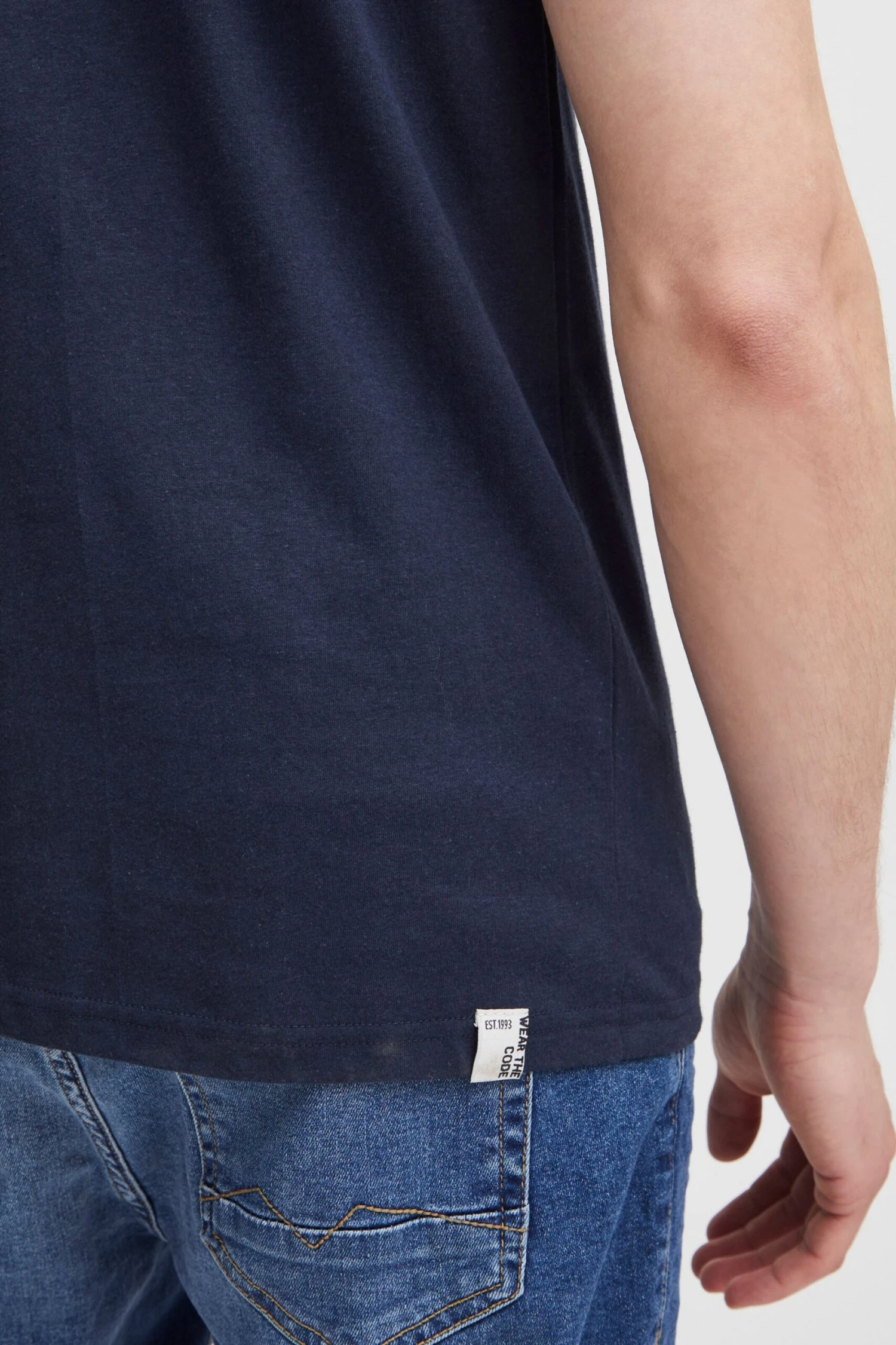 Indicode Jeans T-shirts Shirt Colbing Heren Navy 6 Indicode Jeans T-shirts Shirt Colbing Heren Navy - Image 6