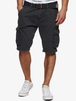 Indicode Jeans Cargo Shorts Regular Cargobroek Monroe Cargo ZA Heren Basaltgrijs