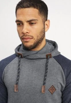 Indicode Jeans Dyott - Hoodie - Navy Mix -Indicode Jeans Verkoop c5693532dadd438b8e93c0268214eb27