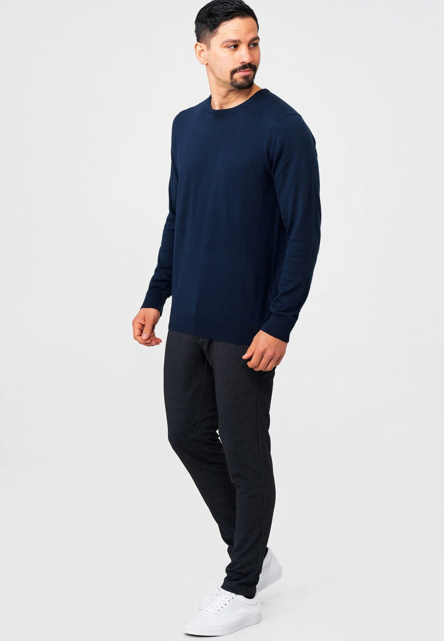 Indicode Jeans Crewneck Truien Trui Benjamin Heren Donkerblauw 3 Indicode Jeans Crewneck Truien Trui Benjamin Heren Donkerblauw - Image 3