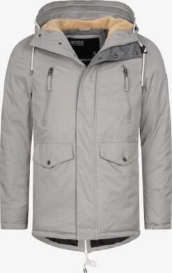Indicode Jeans Parkas Winterparka Loaf Heren Grijs