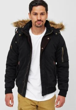 Indicode Jeans Winterjassen Winterjas Pennington Heren Zwart -Indicode Jeans Verkoop c7ffcacf359413079df68eea70f39fb9