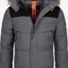 Indicode Jeans Parkas Winterparka Hexyl Heren Donkergrijs