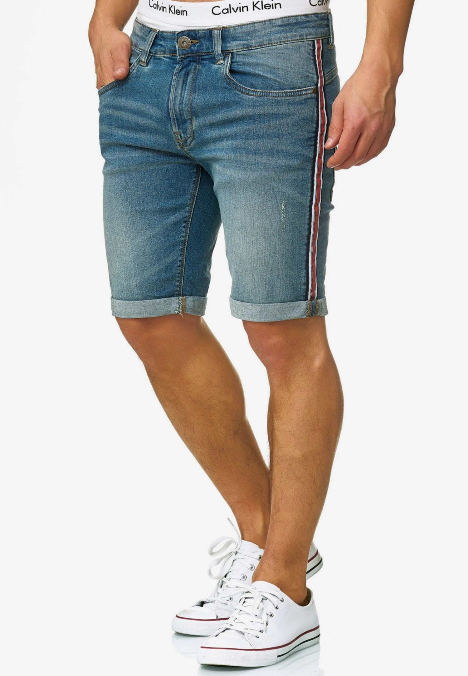 Indicode Jeans Denim Shorts Slimfit Jeans Fife Heren Blauw 2 Indicode Jeans Denim Shorts Slimfit Jeans Fife Heren Blauw - Image 2