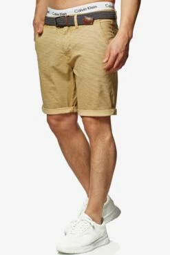 Indicode Jeans Chino Shorts Regular Chino Caedmon Heren Bruin / Cappuccino -Indicode Jeans Verkoop c9608db3ef399a35fe39a5381c17635f