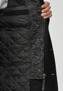 Indicode Jeans Halflange Jas - Black -Indicode Jeans Verkoop c9b19bb56ce74f0b8f725833fbfca7f6