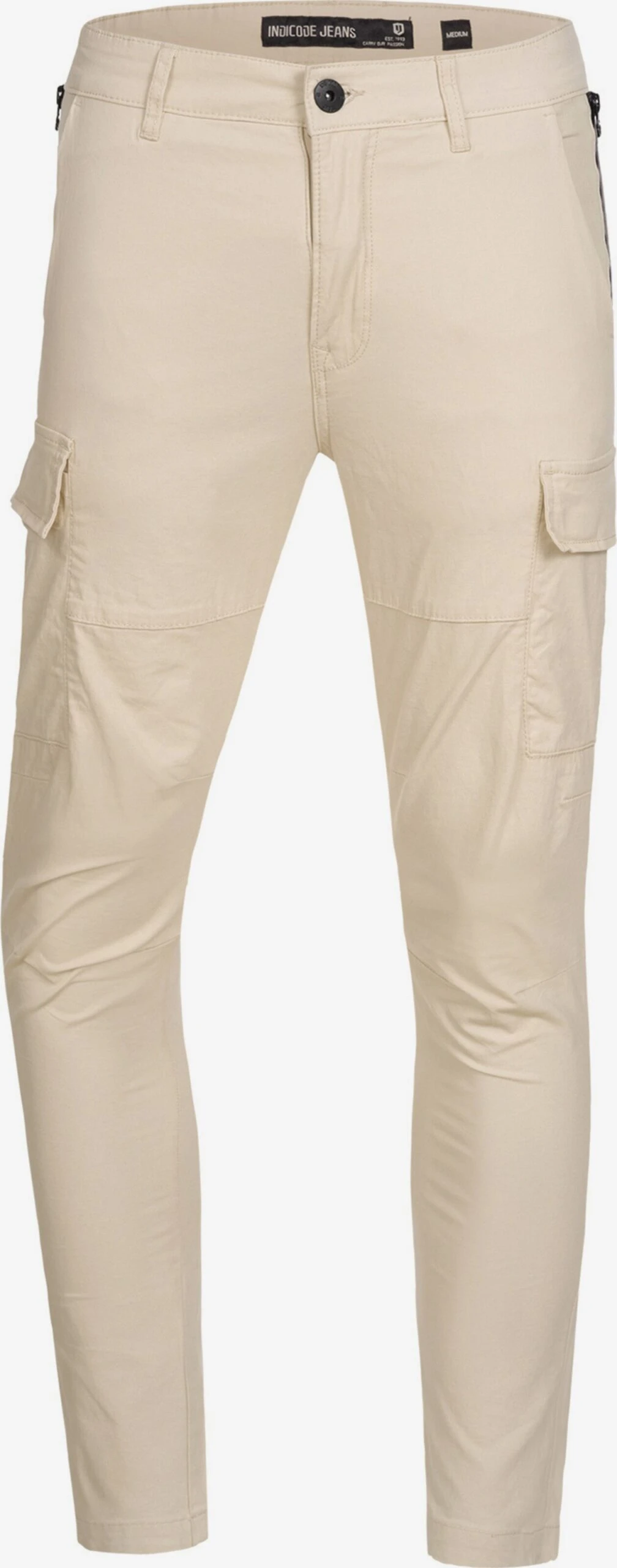 Indicode Jeans Cargobroeken Slimfit Cargobroek Mathews Heren Beige 1 Indicode Jeans Cargobroeken Slimfit Cargobroek Mathews Heren Beige