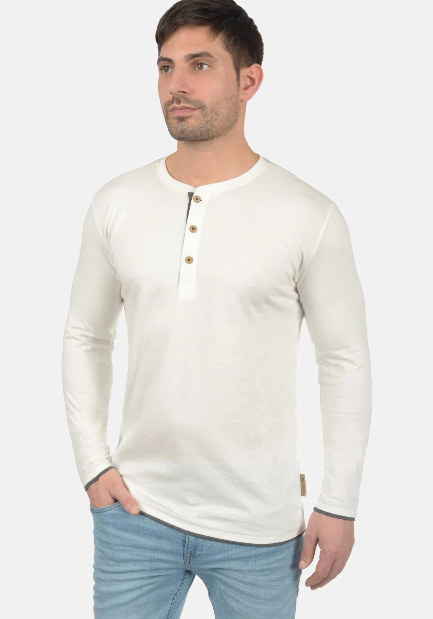Indicode Jeans Longsleeves Shirt Gifford Heren Wit 2 Indicode Jeans Longsleeves Shirt Gifford Heren Wit - Image 2