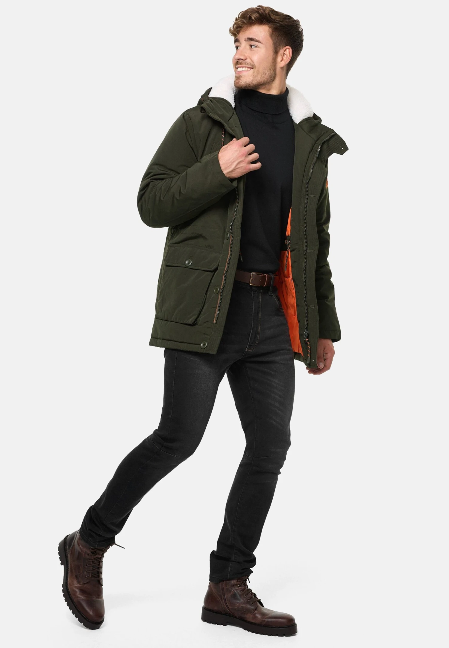 Indicode Jeans West - Parka - Army 2 Indicode Jeans West - Parka - Army - Image 2