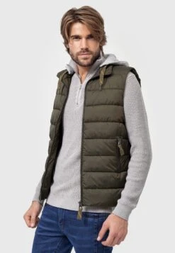 Indicode Jeans Bodywarmers Bodywarmer Heren Kaki -Indicode Jeans Verkoop cb9be23ccc0a45287f0d6a9193381c2d