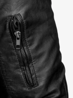 Indicode Jeans Leren Jassen Tussenjas Aaron Heren Zwart -Indicode Jeans Verkoop cc4a2891a4f06e5187700a910fdffa75