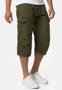 Indicode Jeans Mit Gürtel Nicolas - Shorts - Dark Green -Indicode Jeans Verkoop cc78fce30b2e46d480c154cf4ced99b4